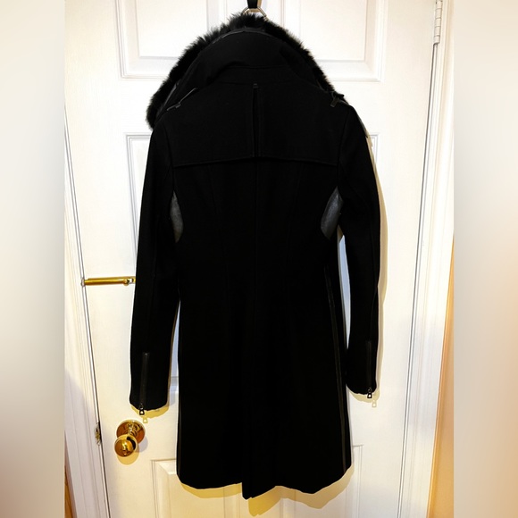 RUDSAK Wool Coat with Detachable Fur Trim - Picture 4 of 16